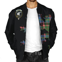 Norvel (Or Norvill) Tartan Bomber Jacket Lion & Thistle