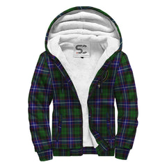 Russell Modern Tartan Crest Sherpa Hoodie