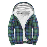 Sutherland Old Ancient Tartan Crest Sherpa Hoodie