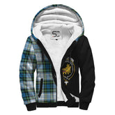 Campbell Dress Tartan Crest Sherpa Hoodie - Circle Style