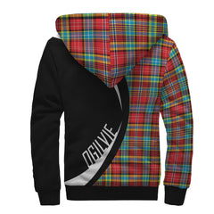Ogilvie Tartan Crest Sherpa Hoodie - Circle Style