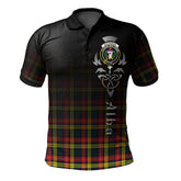 Buchanan Modern Tartan Polo Shirt - Alba Celtic Style