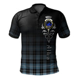 Clark (Lion) Ancient Tartan Polo Shirt - Alba Celtic Style