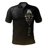 Gray Tartan Polo Shirt - Alba Celtic Style