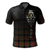 Stewart Black 01 Tartan Polo Shirt - Alba Celtic Style