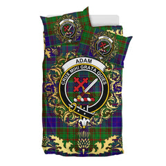 Adam Tartan Crest Bedding Set - Golden Thistle Style