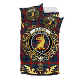 Allison (1882) Tartan Crest Bedding Set - Golden Thistle Style