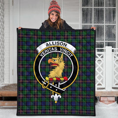 Allison (MacGregor-Hastie) Tartan Crest Quilt