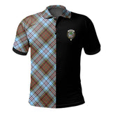 Anderson Ancient Tartan Polo Shirt Half of Me - Cross Style