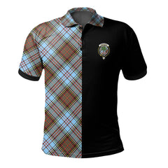 Anderson Ancient Tartan Polo Shirt Half of Me - Cross Style