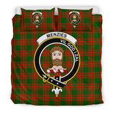 Menzies Family Tartan Crest Bedding Set