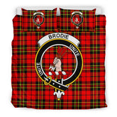 Brodie Family Tartan Crest Bedding Set