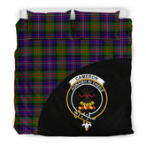 Cameron of Erracht Modern Tartan Crest Wave Bedding Set