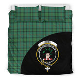 Ross Hunting Ancient Family Tartan Crest Wave Style Bedding Set