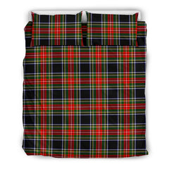 Stewart Black Tartan Bedding Set