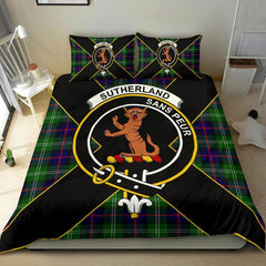 Sutherland I Tartan Crest Bedding Set - Luxury Style