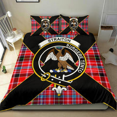 Straiton Tartan Crest Bedding Set - Luxury Style
