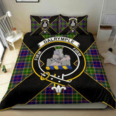 Dalrymple Tartan Crest Bedding Set - Luxury Style