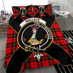 Wallace Hunting Red Tartan Crest Bedding Set - Special Style