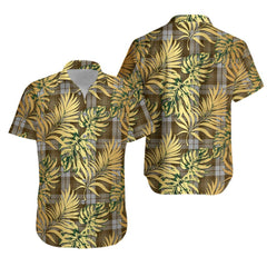 Baillie Dress Tartan Vintage Leaves Hawaiian Shirt