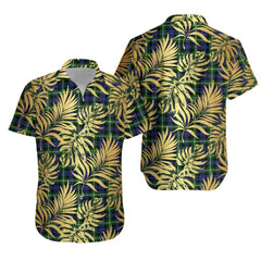 Baillie Modern Tartan Vintage Leaves Hawaiian Shirt