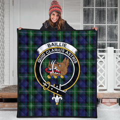 Baillie of Polkemmet Tartan Crest Quilt
