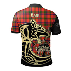 Bain Tartan Polo Shirt Viking Wolf