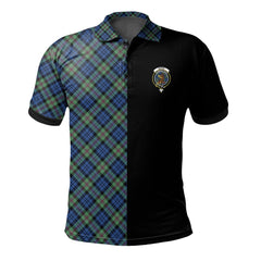 Baird Ancient Tartan Polo Shirt Half of Me - Cross Style