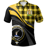 Barclay Dress Modern Tartan Polo Shirt - Royal Coat Of Arms Style