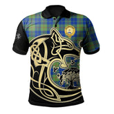 Barclay Hunting Ancient Tartan Polo Shirt Viking Wolf
