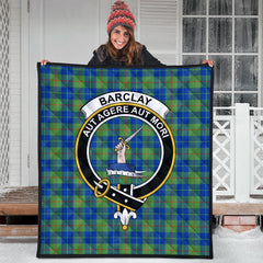 Barclay Hunting Ancient Tartan Crest Quilt
