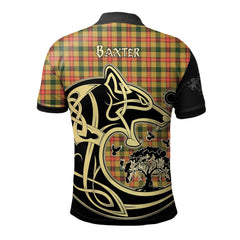 Baxter Tartan Polo Shirt Viking Wolf