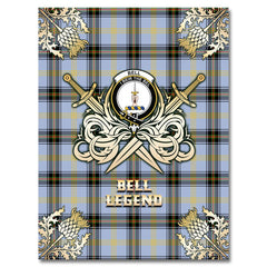 Bell of the Borders Tartan Gold Courage Symbol Blanket