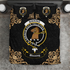 Binning (of Wallifoord) Crest Black Bedding Set