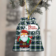 Blackwatch Dress Modern Tartan Christmas Ceramic Ornament - Santa Style