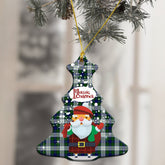 Blackwatch Dress Modern Tartan Christmas Ceramic Ornament - Santa Style