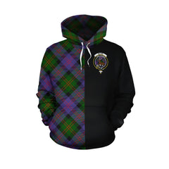 Blair Modern Tartan Hoodie Half of Me - Cross Style