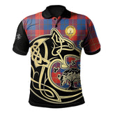 Blane Tartan Polo Shirt Viking Wolf