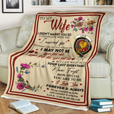 Scots Print Blanket - Lyle Tartan Crest Blanket To My Wife Style, Gift From Scottish Husband