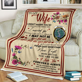 Scots Print Blanket - MacNeil (of Colonsay) Tartan Crest Blanket To My Wife Style, Gift From Scottish Husband