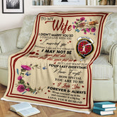 Scots Print Blanket - MacRae Tartan Crest Blanket To My Wife Style, Gift From Scottish Husband