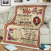 Scots Print Blanket - Murray (of Dysart) Tartan Crest Blanket To My Wife Style, Gift From Scottish Husband
