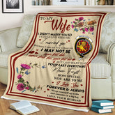Scots Print Blanket - Nicolson Tartan Crest Blanket To My Wife Style, Gift From Scottish Husband
