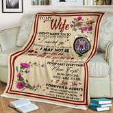 Scots Print Blanket - Spalding Tartan Crest Blanket To My Wife Style, Gift From Scottish Husband