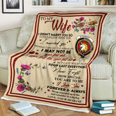 Scots Print Blanket - Stewart (of Appin) Tartan Crest Blanket To My Wife Style, Gift From Scottish Husband