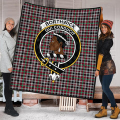 Borthwick Ancient Tartan Crest Quilt