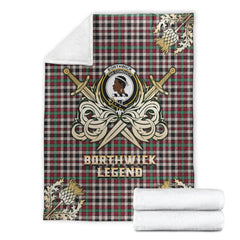 Borthwick Dress Ancient Tartan Gold Courage Symbol Blanket