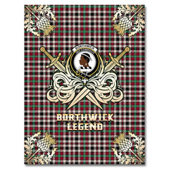 Borthwick Dress Ancient Tartan Gold Courage Symbol Blanket
