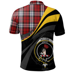 Brodie Dress Tartan Polo Shirt - Royal Coat Of Arms Style