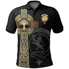 Broun Clan Unisex Polo Shirt - Celtic Tree Of Life